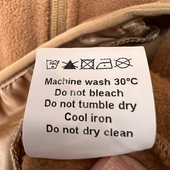 Xeoxarel Vest Womens Size Small Camel Brown Six Pocket Fleece Casual Comfy - Picture 13 of 14